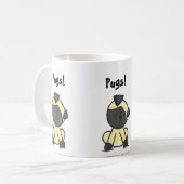 Mug Bande dessinée de carlin (Devant gauche)