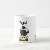 Mug Bande dessinée de carlin (Centre)