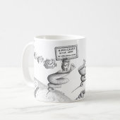 Mug Bande dessinée de changement climatique (Devant gauche)
