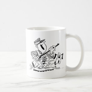 Mug Bande dessinée de chasseur et de chien