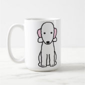 Mug Bande dessinée de chien de Bedlington Terrier (Gauche)