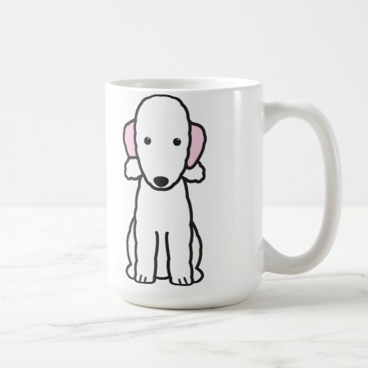 Mug Bande dessinée de chien de Bedlington Terrier (Droite)