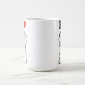 Mug Bande dessinée de chien de bouffe de bouffe (Centre)