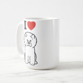 Mug Bande dessinée de chien de bouffe de bouffe (Devant gauche)