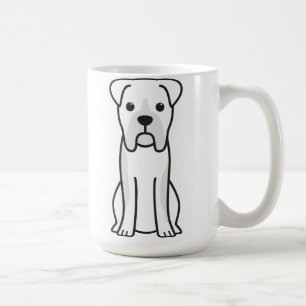 Mug Bande dessinée de chien de boxeur de Taureau