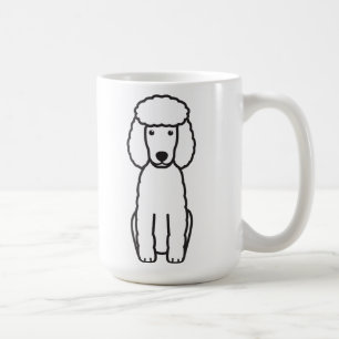 Mug Bande dessinée de chien de caniche miniature