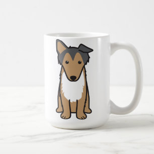 Mug Bande dessinée de chien de colley