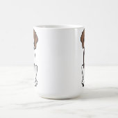 Mug Bande dessinée de chien de Coonhound de marcheur (Centre)