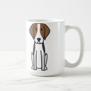 Mug Bande dessinée de chien de fox-hound américain