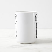 Mug Bande dessinée de chien de Goldendoodle (Centre)