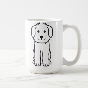 Mug Bande dessinée de chien de Goldendoodle