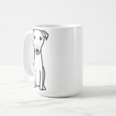 Mug Bande dessinée de chien de kangourou (Devant gauche)