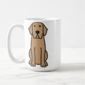 Mug Bande dessinée de chien de labrador retriever (Gauche)