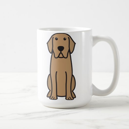 Mug Bande dessinée de chien de labrador retriever (Droite)