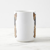 Mug Bande dessinée de chien de Malinois de Belge (Centre)