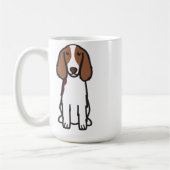 Mug Bande dessinée de chien de springer spaniel de (Gauche)