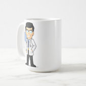 Mug Bande dessinée de docteur (Devant gauche)