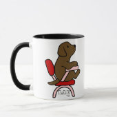Mug Bande dessinée de l'étudiant 1 de Labrador de (Gauche)
