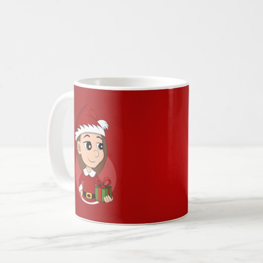 Mug Bande dessinée de Noël (Devant gauche)