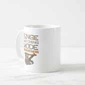 Mug Bande dessinée de observation de paresse activée (Devant gauche)