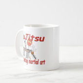 Mug Bande dessinée de pensée d'art martial du (Devant gauche)