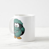 Mug Bande dessinée de pingouin de chirurgien (Devant gauche)