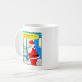 Mug bande dessinée de siège de propulseur de l'elfe (Devant gauche)