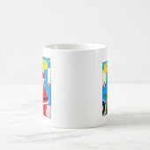 Mug bande dessinée de siège de propulseur de l'elfe (Centre)