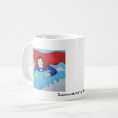 Mug Bande dessinée de supraconducteur (Devant gauche)
