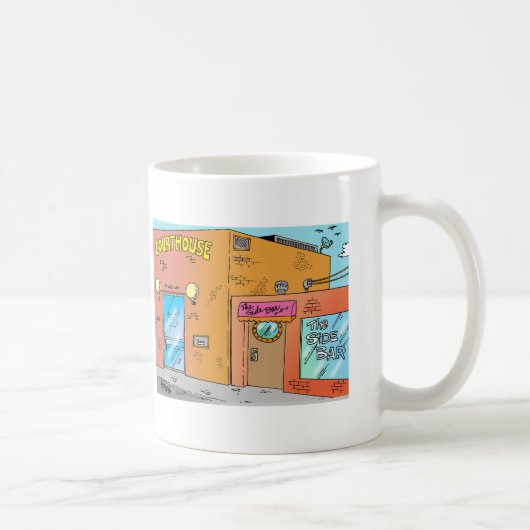 Mug Bande dessinée de tribunal (Droite)