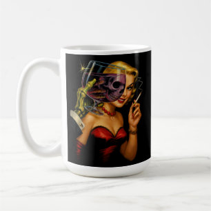 Mug Bande dessinée d'horreur vintage - Femme Fatale Sq