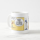 Mug Bande dessinée drôle de café de contrôleur de la (Devant gauche)