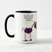 Mug Bande dessinée drôle de cheval (Gauche)