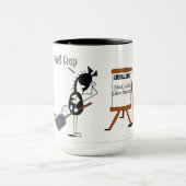 Mug Bande dessinée drôle de cheval de corvées de (Centre)