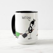 Mug Bande dessinée drôle de cheval de corvées de (Devant gauche)