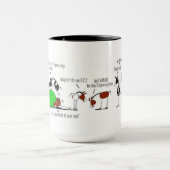 Mug Bande dessinée drôle de cheval et d'âne (Centre)