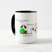 Mug Bande dessinée drôle de cheval et d'âne (Devant gauche)