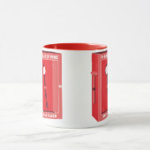 Mug Bande dessinée drôle de guimauve - en cas de feu (Centre)