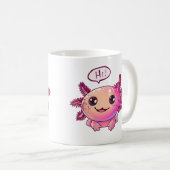 Mug Bande dessinée du mignon Axolotl (Devant droit)