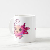 Mug Bande dessinée du mignon Axolotl (Devant gauche)