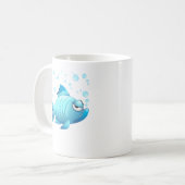 Mug Bande dessinée grincheuse de poissons (Devant gauche)