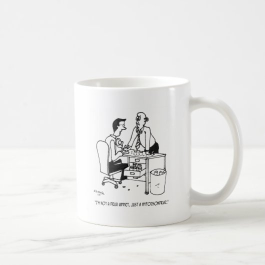 Mug Bande dessinée hypocondriaque 3104 (Droite)