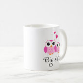 Mug Bande dessinée mignonne de petite soeur de grande (Devant droit)