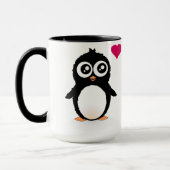 Mug Bande dessinée mignonne de pingouin (Gauche)