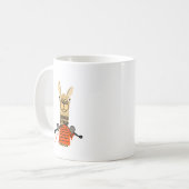 Mug Bande dessinée mignonne de tricot de lama (Devant gauche)
