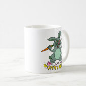Mug Bande dessinée mignonne drôle de lapin de (Devant droit)