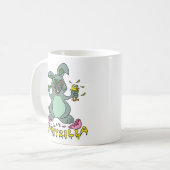 Mug Bande dessinée mignonne drôle de lapin de (Devant gauche)
