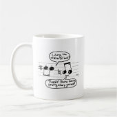 Mug Bande dessinée musicale d'humeur (Gauche)