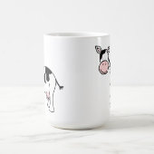 Mug Bande dessinée noire et blanche de vache (Centre)