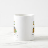 Mug Bande dessinée originale, montrant l'insecte de (Centre)